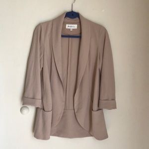 Daniel Rainn Light Weight Beige Oversized Blazer